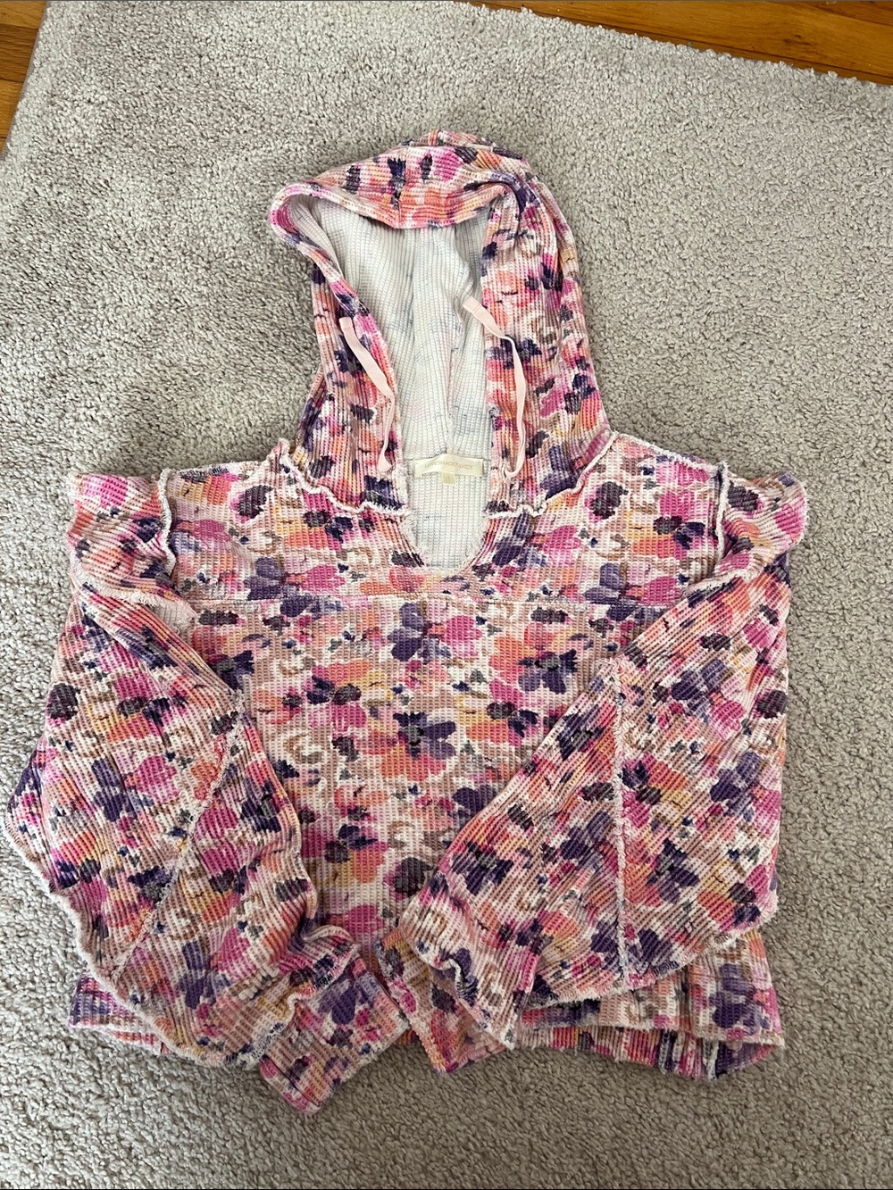 LoveShackFancy floral hoodie